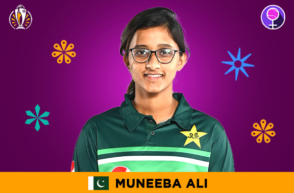Muneeba Ali for Pakistan in the Women's ODI World Cup 2025 | Image Credits: Female Cricket