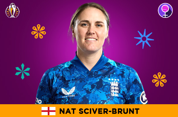 Nat Sciver-Brunt for England in the Women's ODI World Cup 2025 | Image Credits: Female Cricket