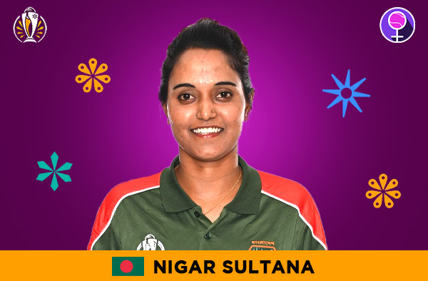Nigar Sultana Joty for Bangladesh in the Women's ODI World Cup 2025 | Image Credits: Female Cricket
