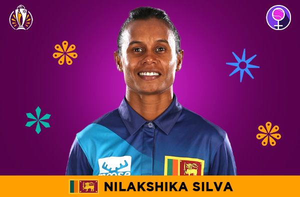 Nilakshika Silva for Sri Lanka in the Women's ODI World Cup 2025 | Image Credits: Female Cricket