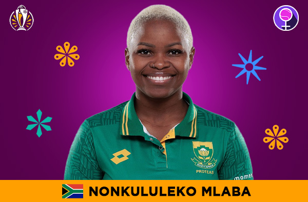 Nonkululeko Mlaba for South Africa in the Women's ODI World Cup 2025 | Image Credits: Female Cricket