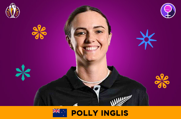 Polly Inglis for New Zealand in the Women's ODI World Cup 2025 | Image Credits: Female Cricket