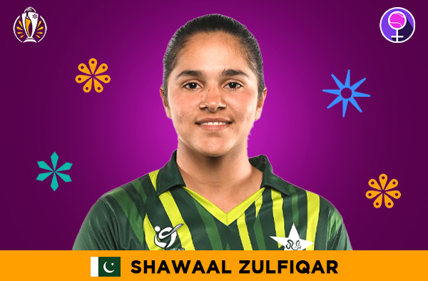 Shawaal Zulfiqar for Pakistan in the Women's ODI World Cup 2025 | Image Credits: Female Cricket