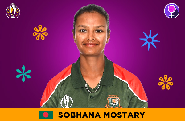 Sobhana Mostary for Bangladesh in the Women's ODI World Cup 2025 | Image Credits: Female Cricket