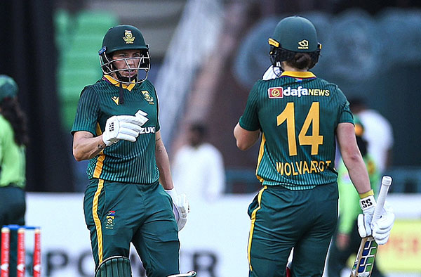 Record Stand by Laura Wolvaardt, Tazmin Brits Powers South Africa to ODI Series Win. PC: Getty