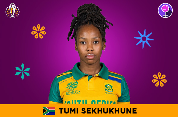 Tumi Sekhukhune for South Africa in the Women's ODI World Cup 2025 | Image Credits: Female Cricket