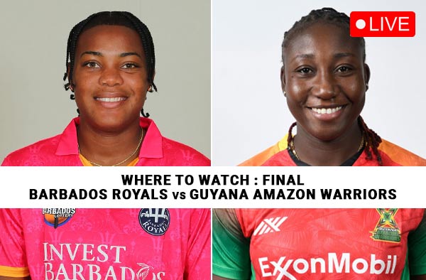 Where to Watch Final: Barbados Royals Women vs Guyana Amazon Warriors Women | Live Streaming Details
