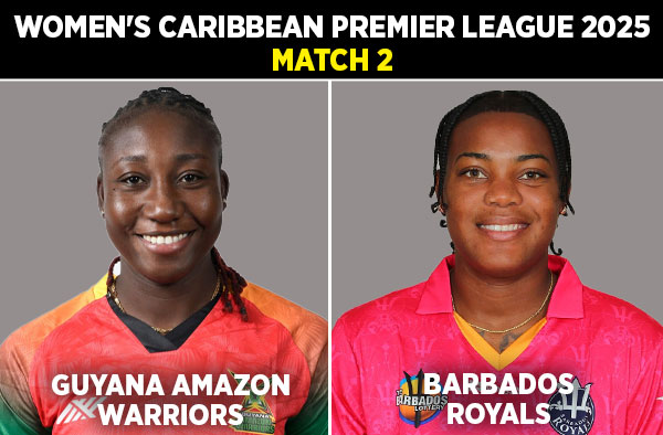 Match 2: Guyana Amazon Warriors Women vs Barbados Royals Women | Squads | Players to Watch | Fantasy Playing XI | Live Streaming | Pitch Report