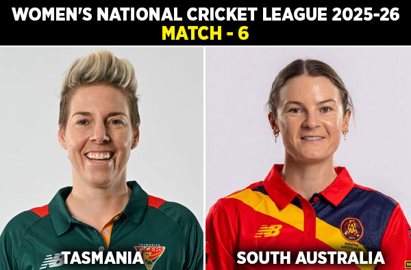 Match 6: South Australia Scorpions Women vs Tasmania Tigers Women | Squads | Players to Watch | Fantasy Playing XI | Live Streaming | Pitch Report