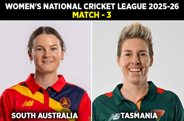 Match 3: South Australia Scorpions Women vs Tasmania Tigers Women | Squads | Players to Watch | Fantasy Playing XI | Live Streaming | Pitch Report
