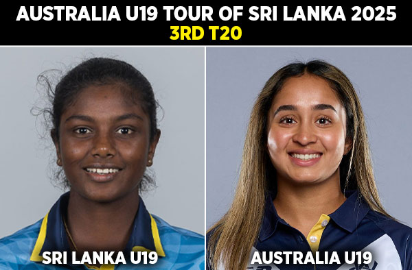 3rd T20: Sri Lanka U19 Women vs Australia U19 Women | Squads | Players to Watch | Fantasy Playing XI | Live Streaming | Pitch Report