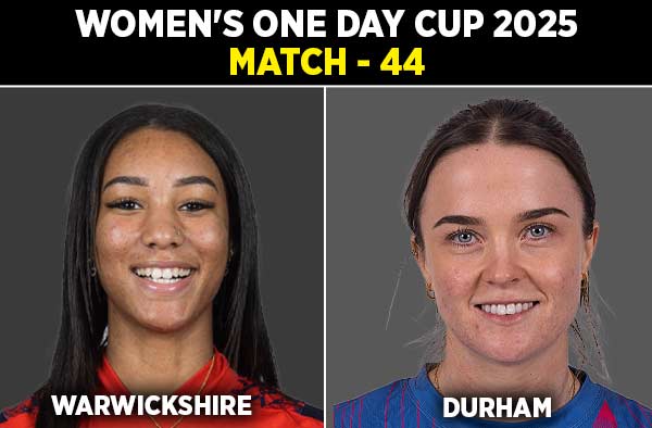 Match 44: Warwickshire Women vs Durham Women | Squads | Players to Watch | Fantasy Playing XI | Live Streaming | Pitch Report