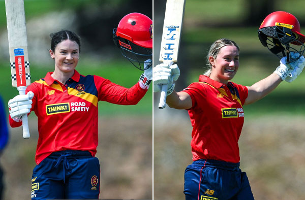Centuries from Courtney Webb and Madeline Penna Guide South Australia Scorpions to a Comfortable Win