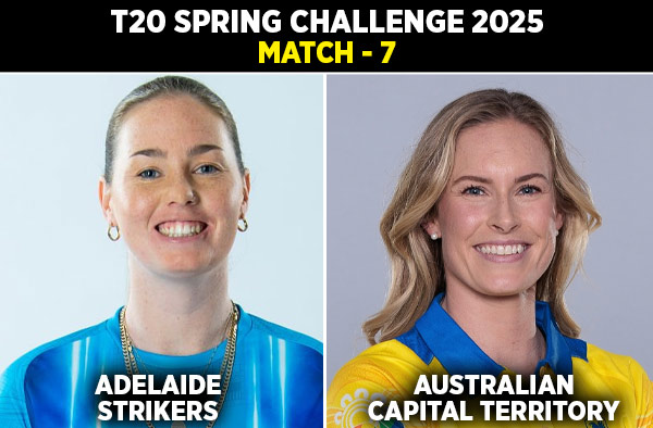 Match 7: Adelaide Strikers Women vs ACT Meteors Women | Squads | Players to Watch | Fantasy Playing XI | Live Streaming | Pitch Report