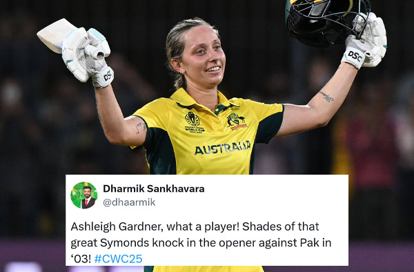 Fan Reactions: Ashleigh Gardner's 115 Against New Zealand Hailed 'Greatest Knock Under Pressure'