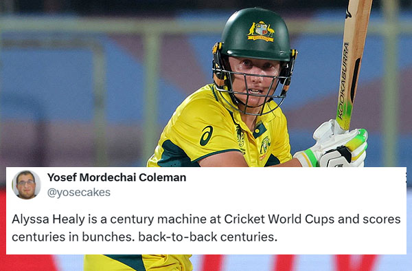 Fan Reactions: Cricket World Amazed by Alyssa Healy's Consecutive Ton Heroics