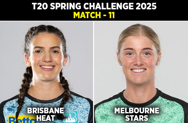 Match 11: Brisbane Heat Women vs Melbourne Stars Women | Squads | Players to Watch | Fantasy Playing XI | Live Streaming | Pitch Report