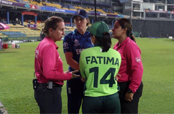 Rain spoils Pakistan's party in Colombo, Fatima Sana's 4-wicket haul in vain