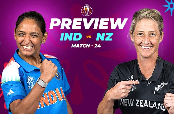 Match 24: India vs New Zealand | Squads, Players to Watch, Fantasy Playing XI, Live Streaming, Pitch Report