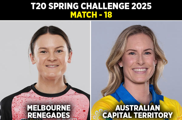 Match 18: Melbourne Renegades Women vs ACT Meteors Women | Squads | Players to Watch | Fantasy Playing XI | Live Streaming | Pitch Report