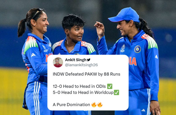 Fan Reactions: Netizens Celebrate India's 88-Run Win and 12-0 Streak Over Pakistan
