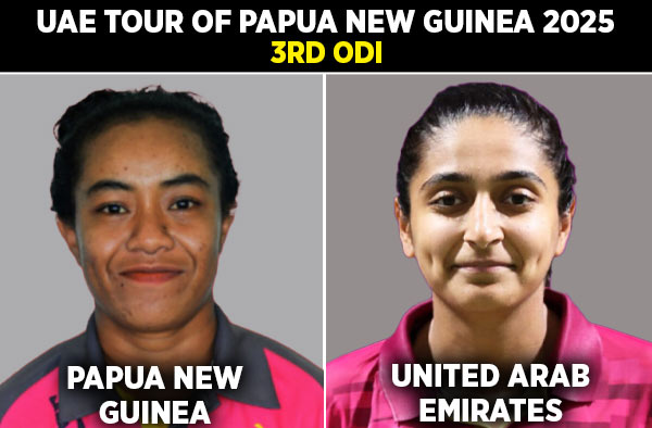 3rd ODI: Papua New Guinea Women vs United Arab Emirates Women | Squads | Players to Watch | Fantasy Playing XI | Live Streaming | Pitch Report