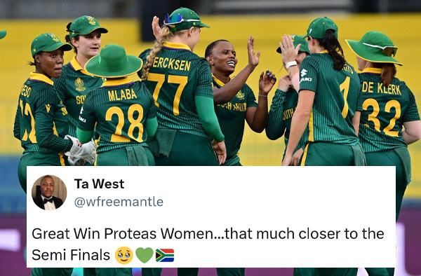 Fan Reactions: South Africa Crushes Sri Lanka to Move Closer to the Semi-Finals