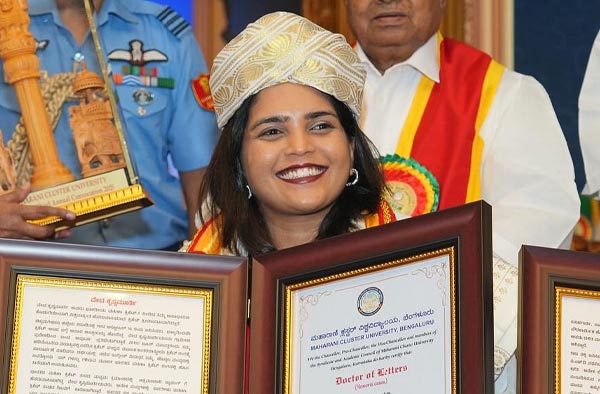 Veda Krishnamurthy Awarded Honorary Doctorate for Her Service to Sport and Society