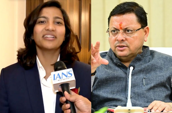 CM Dhami Announces Rs 50 Lakh Reward for Sneh Rana After India's World Cup Win