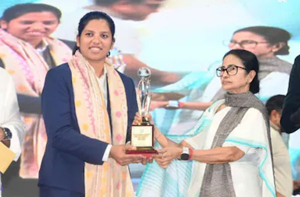 Richa Ghosh Appointed as the DSP in Bengal Police. PC: X