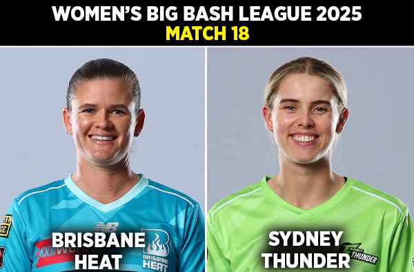 Match 18: Brisbane Heat Women vs Sydney Thunder Women | Squads, Players to Watch, Live Streaming Details