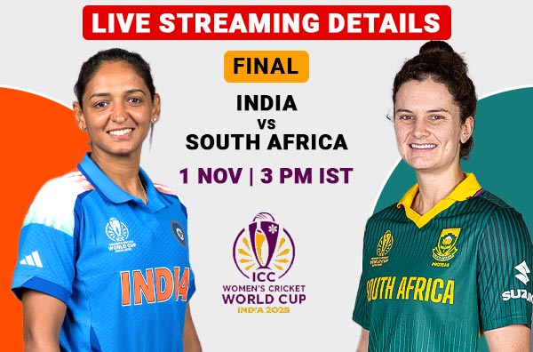 Where to Watch Final – India Women vs South Africa Women? Live Streaming Details