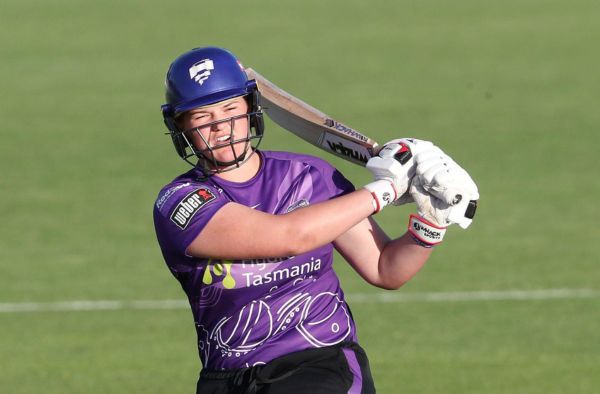 Ruth Johnston for Hobart Hurricanes in WBBL 2024; PC: Getty