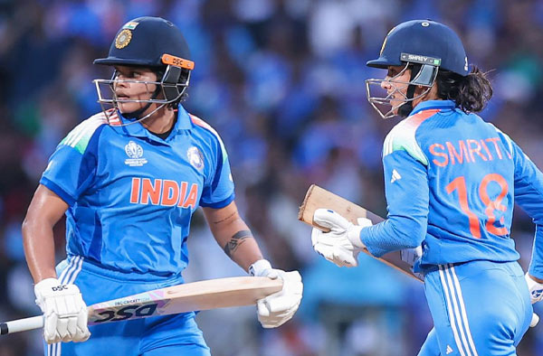 Shafali Verma and Smriti Mandhana Script Record 104-Run Opening in World Cup Final
