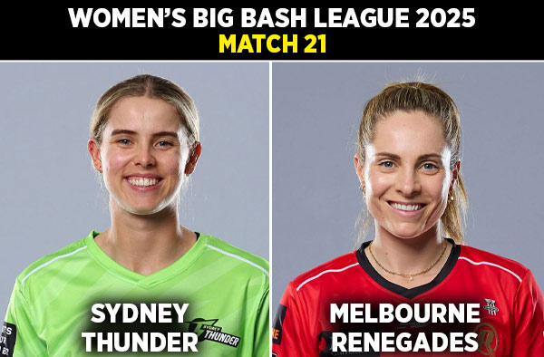 Match 21: Sydney Thunder Women vs Melbourne Renegades Women | Squads, Players to Watch, Live Streaming Details