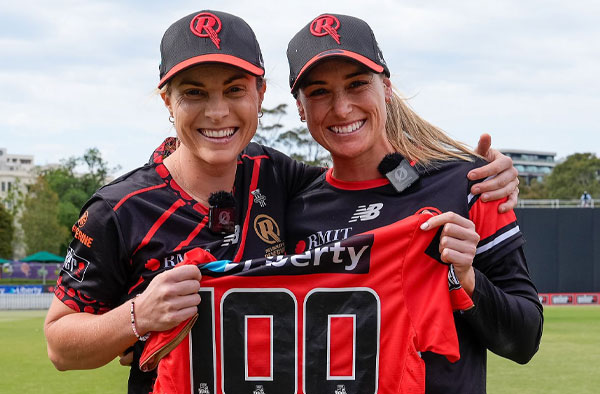 Nicole Faltum completes 100 WBBL Appearance. PC: Getty