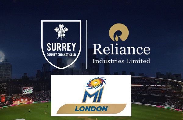 Reliance Industries Limited and Surrey County Cricket Club rebrand the Oval Invincibles as MI London