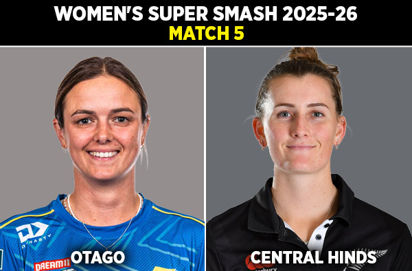 Match 5: Otago Sparks Women vs Central Hinds Women | Squads, Players to Watch, Live Streaming Details