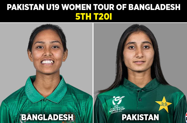 5th T20: Pakistan U19 Women vs Bangladesh U19 Women | Squads, Players to Watch, Live Streaming Details