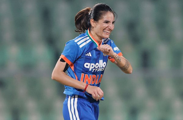 Renuka Singh Thakur jumps to 6 on ICC Women's T20I bowling rankings