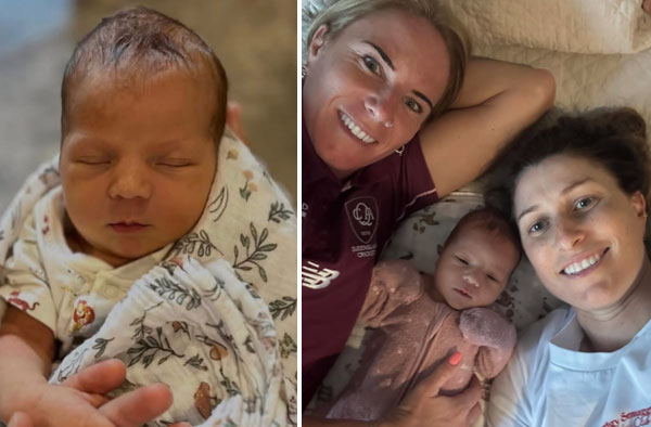 Lauren Winfield-Hill and Courtney Welcome Baby Girl, Share Sweet First Moments