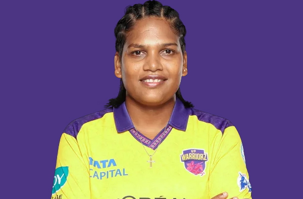 Asha Sobhana for UP Warriorz in WPL 2026. PC: Getty