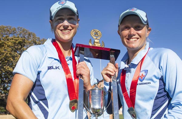 Ellyse Perry and Alyssa Healy for New South Wales; PC: Getty