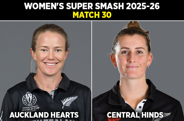 Match 30: Auckland Hearts Women vs Central Hinds Women | Squads, Players to Watch, Live Streaming Details