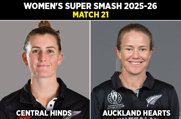 Match 21: Central Hinds Women vs Auckland Hearts Women | Squads, Players to Watch, Live Streaming Details