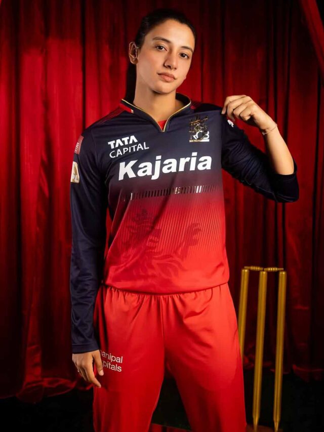 In Pictures: Smriti Mandhana Sports RCB Women’s Jersey