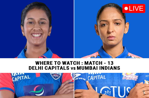 Where to Watch Match 13 of WPL 2026 – Delhi Capitals vs Mumbai Indians? Live Streaming Details