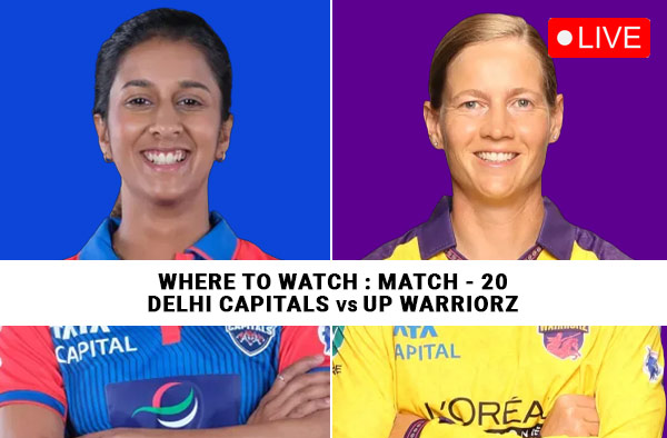 Where to Watch Match 20 of WPL 2026 – Delhi Capitals vs UP Warriorz? Live Streaming Details