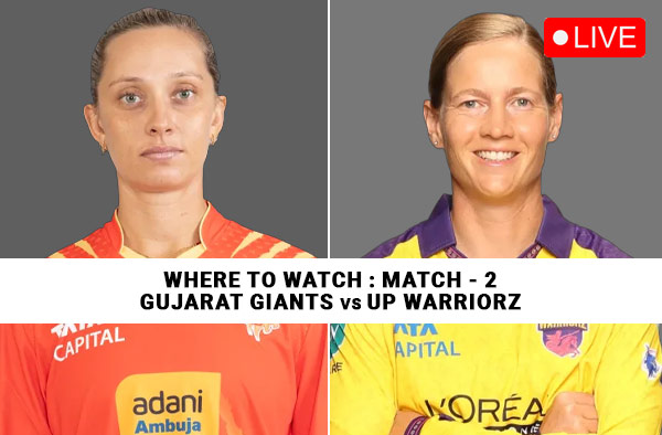 Where to Watch Match 2 of WPL 2026 – Gujarat Giants vs UP Warriorz? Live Streaming Details
