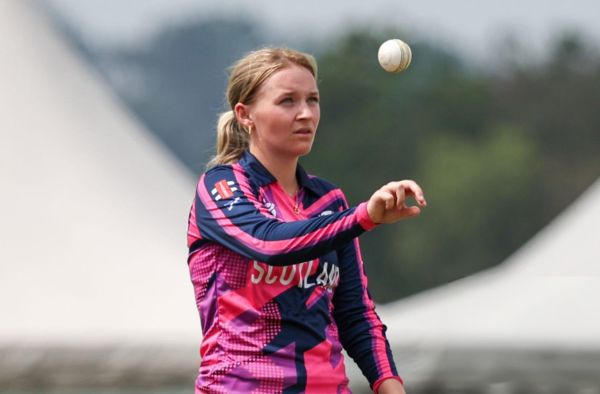 Maisie Maceira for Scotland at the U19 Women's T20 World Cup 2025